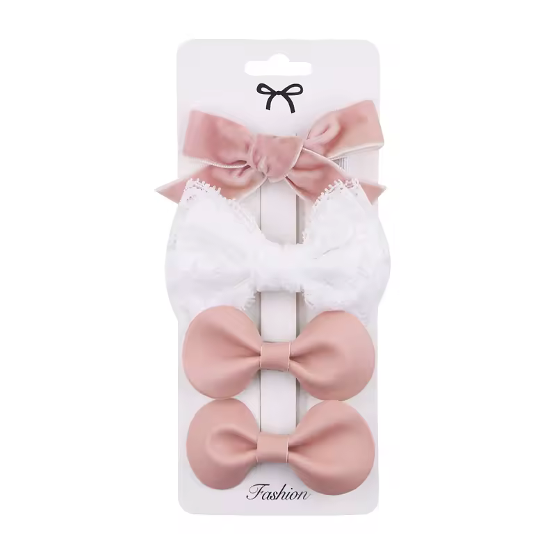 4Pcs/set Leopard Dot Print Bowknot Hair Bow Clips Baby Girls Lace Cotton Linen Barrettes Safety Hairpins Headwear Accessories - Image 11