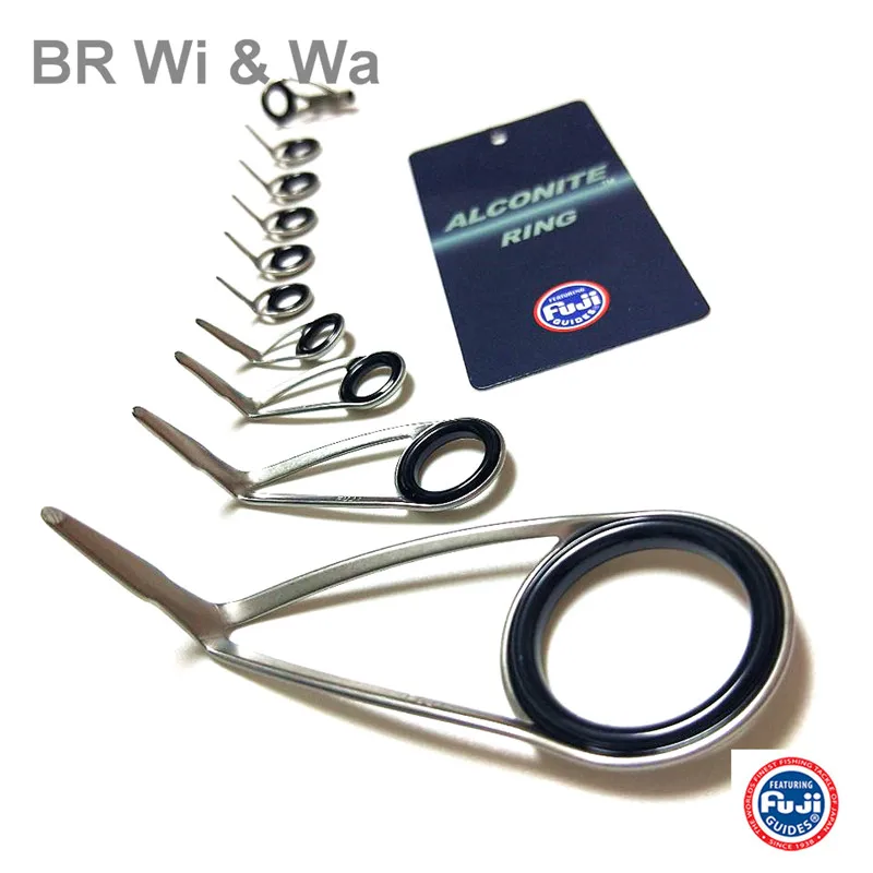 FUJI KL guide Kit Sea Bass Rod Fishing Rod High quality guide Kit Alconite ring guide set one set 10pcs 9.6g