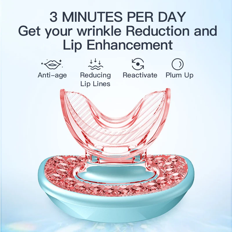 Lescolton Light Therapy Lip plumper Anti-Aging and Lip Enhancer Treatment For Youthful and Sexy Lips Care LED Enhancer Tool