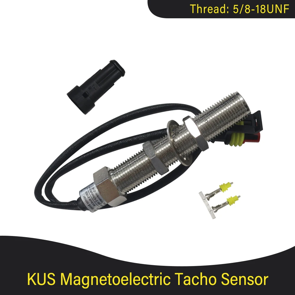 

KUS Universal Magnetoelectric Tacho Sender Speed Sensor 5/8-18UNF for Speedometer Tachometer