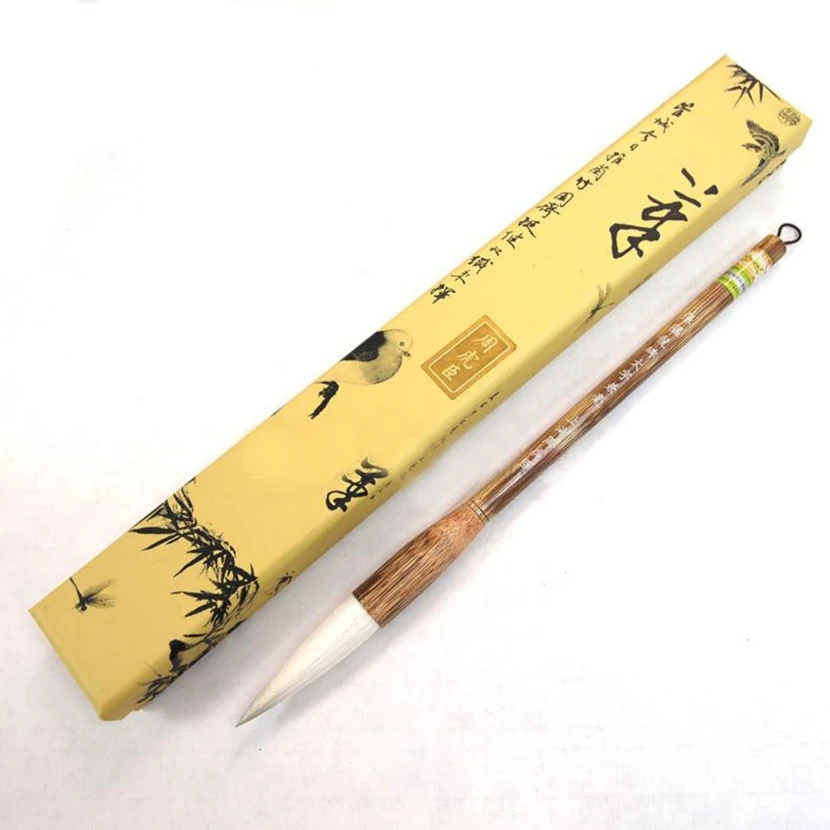 1pc Chinese Famous Brand Tiger Handmade Zhang MengLong Calligraphyer Staly Wei Rubbings Big Water Ink Calligraphy Brush Couplet