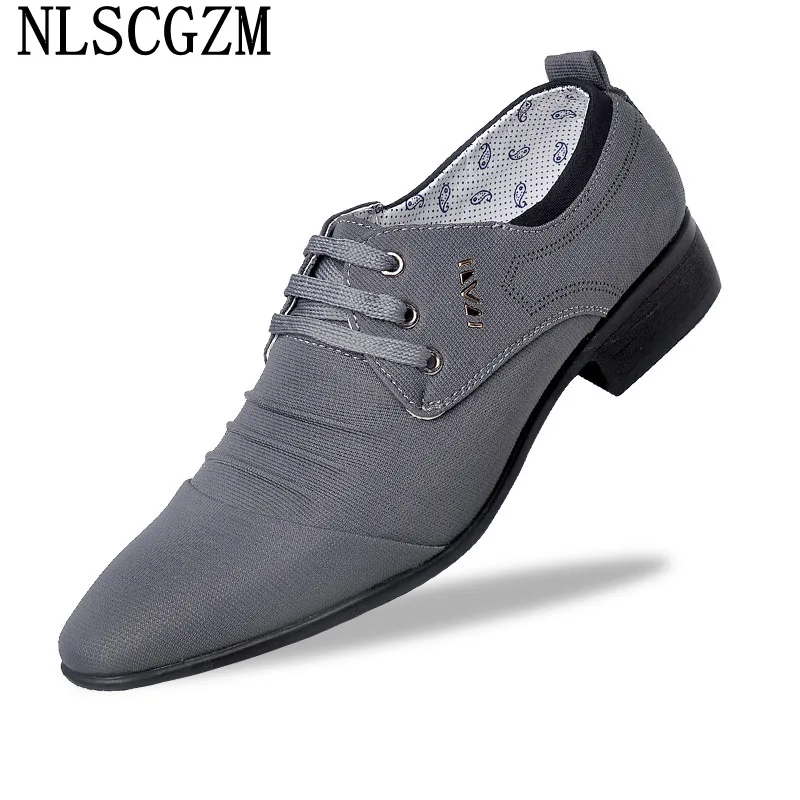 Black Mens Dress Shoes Oxford Canvas Shoes Men Fashion Suit Shoes for Men Office 2024 ботинки мужские кожаные الرجال اللباس أحذي