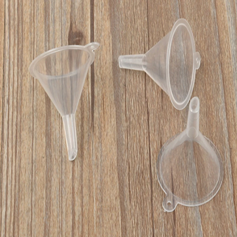 2000pcs/lot Fast shipping Plastic Mini Small Funnels For Perfume Liquid Essential oil filling empty bottle Packing Tool