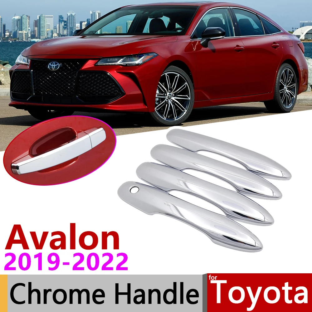 

for Toyota Avalon MK5 XX50 2019~2022 Chrome Exterior Door Handle Cover Car Accessories Stickers Trim Set of 4Door 2020 2021