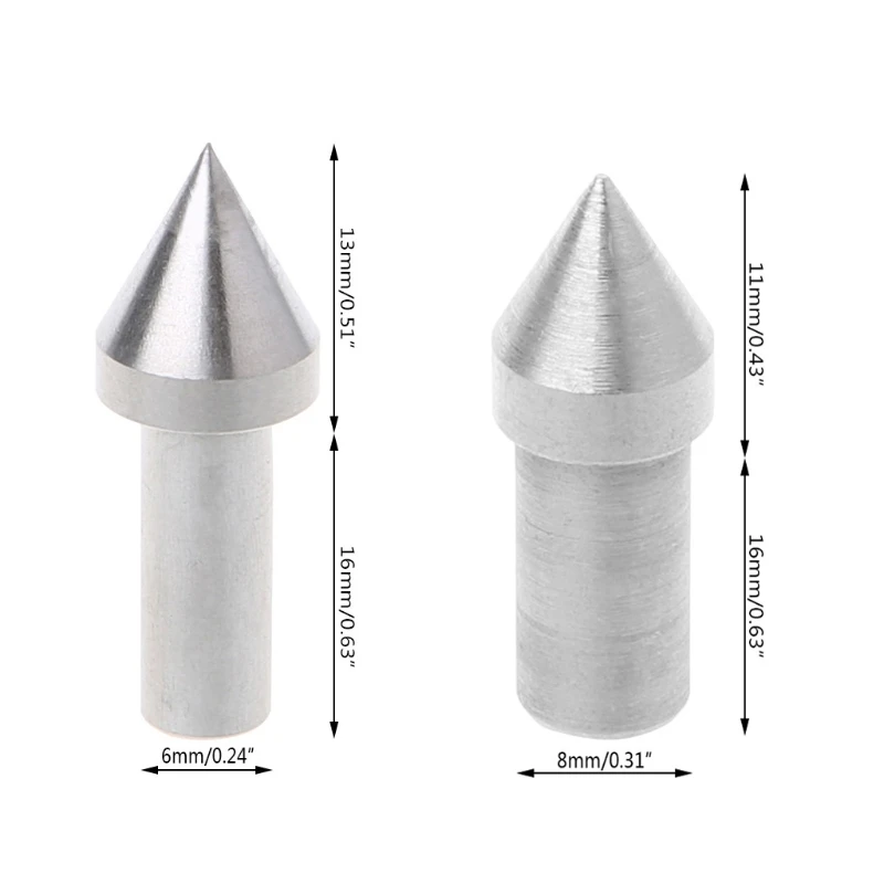 Broca de dedal de centro vivo para Mini máquina de torno, accesorios para carpintería, bricolaje