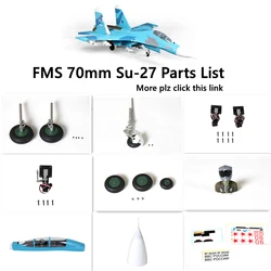 FMS 70mm Su-27 SU27 EDF Ducted Fan Jet Parts Retract Landing Gear Set System Motor ESC RC Airplane Model Plane Aircraft