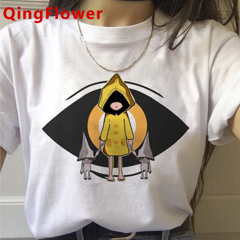 Little Nightmares 2 Harajuku Funny T-shirt Men Unisex Kawaii Anime Tshirt Cute Manga Graphic T Shirt 90s Hip Hop Top Tees Male