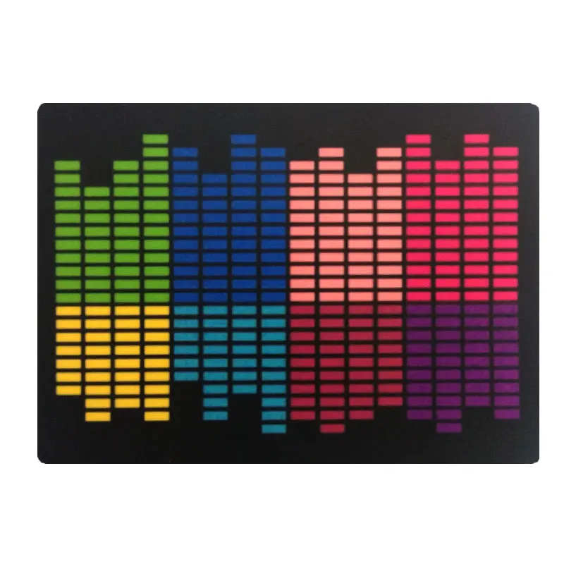 Christmas Music Carnival Light Up Led Panel Sound Activated Flashing El Panel For T-shirt