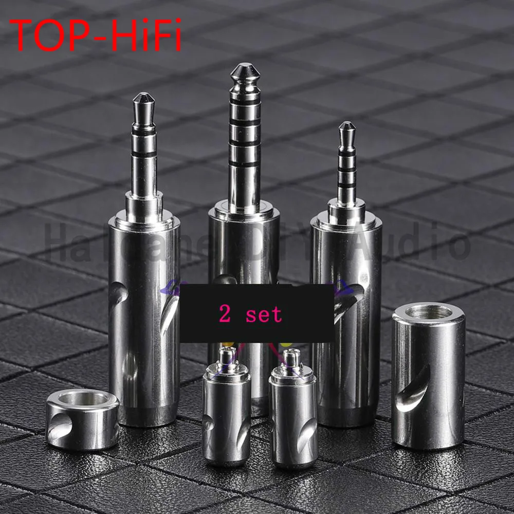 

TOP-HiFi 2 sets 4.4mm 2.5mm 3.5mm MMCX Plug Jack Connector Audio Adapter with Furutech