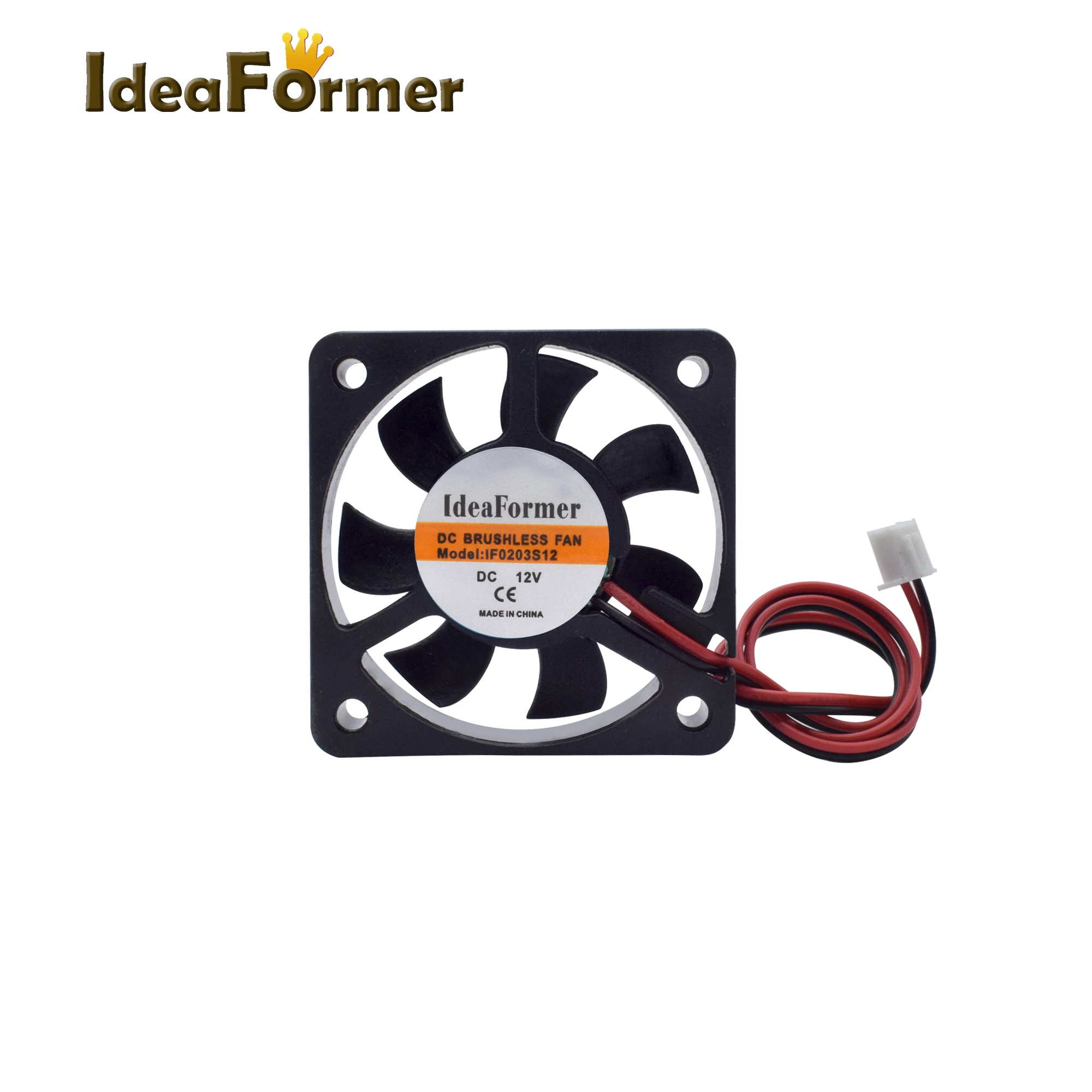 3D Printer Parts Cooling Fans 2510/3010/4010/5010/6015mm Brushless Cooler Fan DC 5/12/24V With 2Pin Dupont Wire Black Plastic