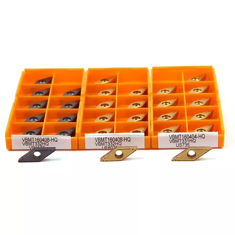 

Carbide Insert VBMT160404 VBMT160408 HQ VCMT160404 VCMT160408 VP15TF US735 UE6020 Lathe Turning Tools CNC VBMT VCMT Blade