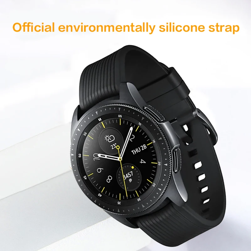 20mm/22mm for Glaxay smart watch3 41/45mm offical silicone for Gear s3 bracelet for Samsung Galaxy watch 42mm 46mm active 2