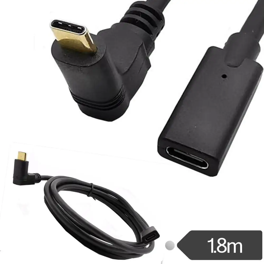 

Удлинительный кабель с позолоченным разъемом USB Type-C «штырь-гнездо»