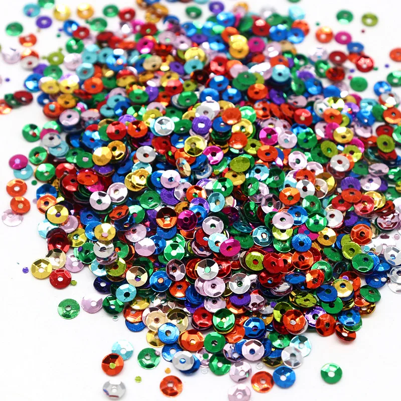 10g Curved Colorful Loose Hand-sewn Sequins for Sewing Wedding Crafts and Women\'s Clothing Accessories Support Wholesale 4mm5mm