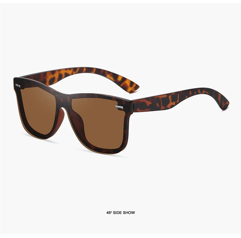 Luxus Quadrat Polarisierte Sonnenbrille Männer Frauen Mode einteiliges Sonnenbrille Unisex Vintage Spiegel Blau Fahren Brillen UV400 – Detail 21