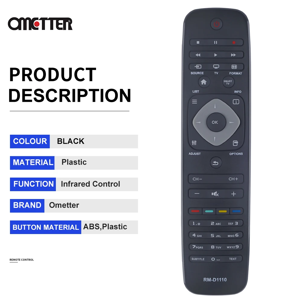 RM-D1110 Remote Control for Philips LCD HDTV 242254990467 YKF309-001 32PFL5007H 32PFL5007K