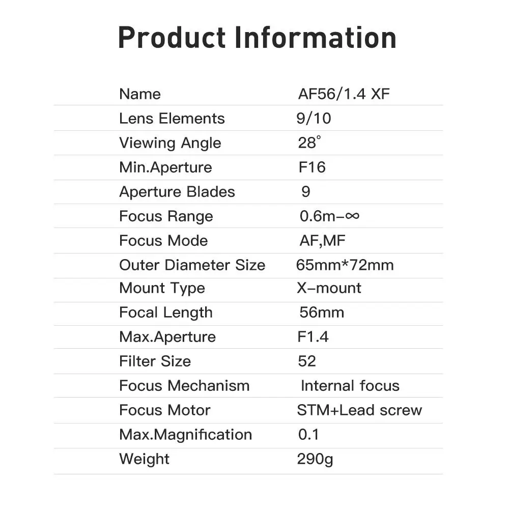 Viltrox-Lente Retrato Autofoco Grande Abertura, Prata e Preto, Fujifilm X X-T30 X-T3 X-PRO3 X-T200 X-T2 APS-C XT4, 56mm, F1.4, XF