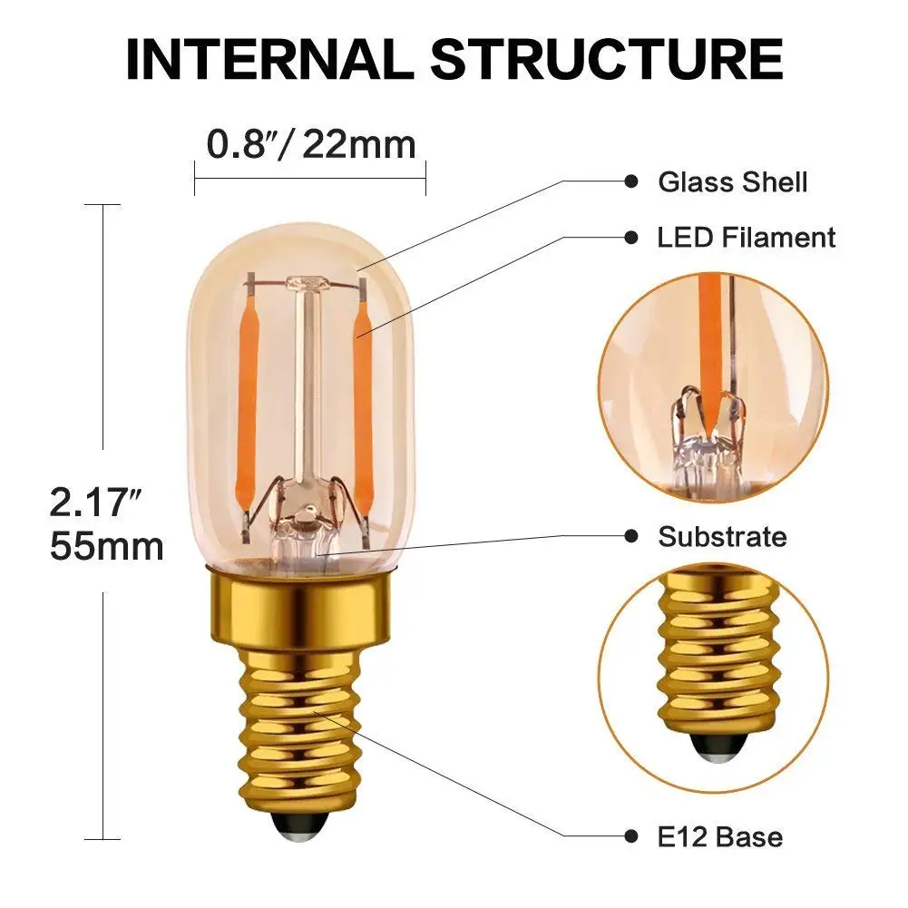 E14 E27 Retro LED Spiral Filament Light Bulb 4W Warm White 2200K 220V C35 C7 T20 T22 T28 ST45  T25 G40  Vintage Edison Lamp