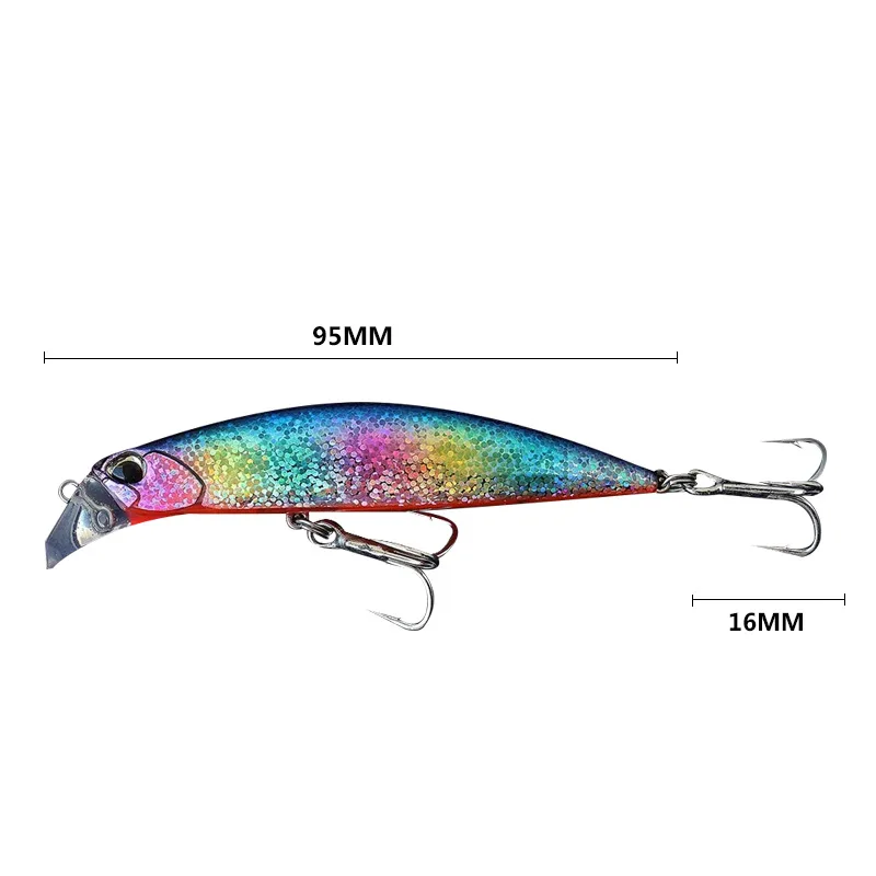 2021 Beach Walker 90 Minnow Sinking Fishing Lure 95mm/30g Artificial Swimbait Hard Bait Trout Minnow Leurre Pescar for Seabass