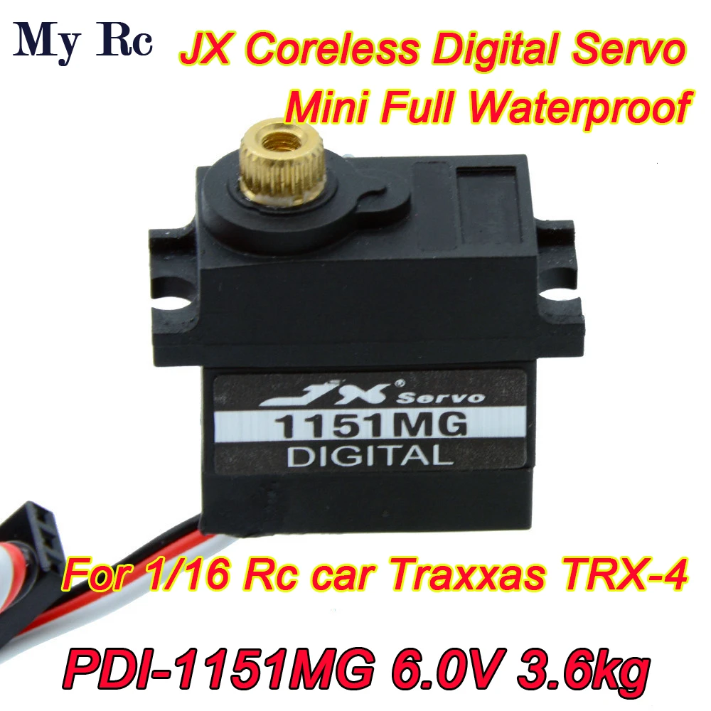 

Waterproof Servo JX PDI-1151MG 15g 3.6KG Metal Gear digital coreless 180 TRX4 WPL RC Car B24 C24 Glider Remo hobby Smax wltoys