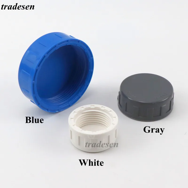 

1Pcs PVC Female End Cap Aquarium Fish Tank Drain Cap Hand Screwed Cap Garden Irrigation Pipe Connector Water PIpe Cap