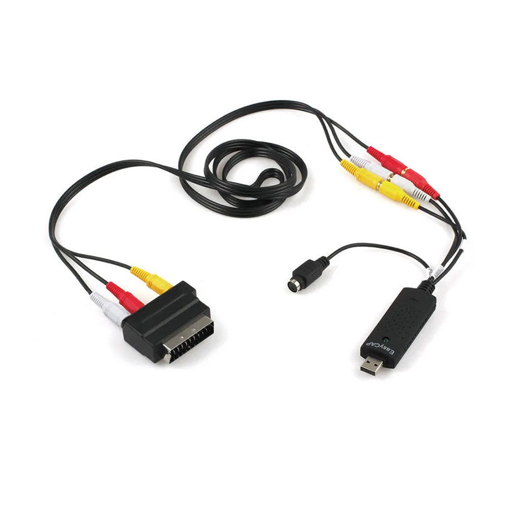 USB 2.0 Easy Cap Video TV DVD VHS DVR Capture Card Easier Cap USB Video Capture Device Support Win10