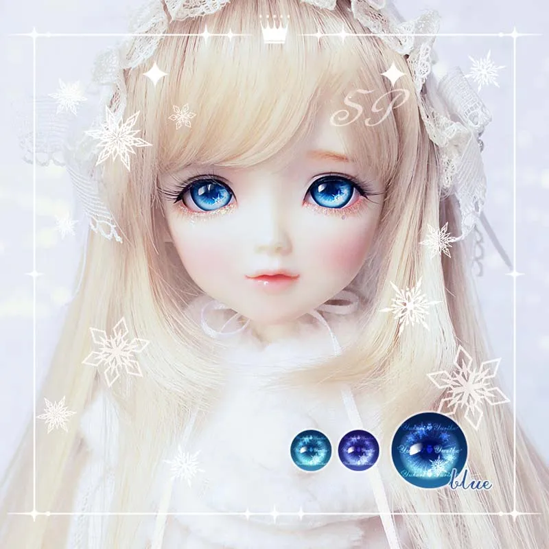 

BJD Eyes doll Metallic effect eyes 10mm-24mm doll acrylic eyes for 1/8 1/6 1/4 1/3 SD DD doll accessories 10mm-24mm doll eyes