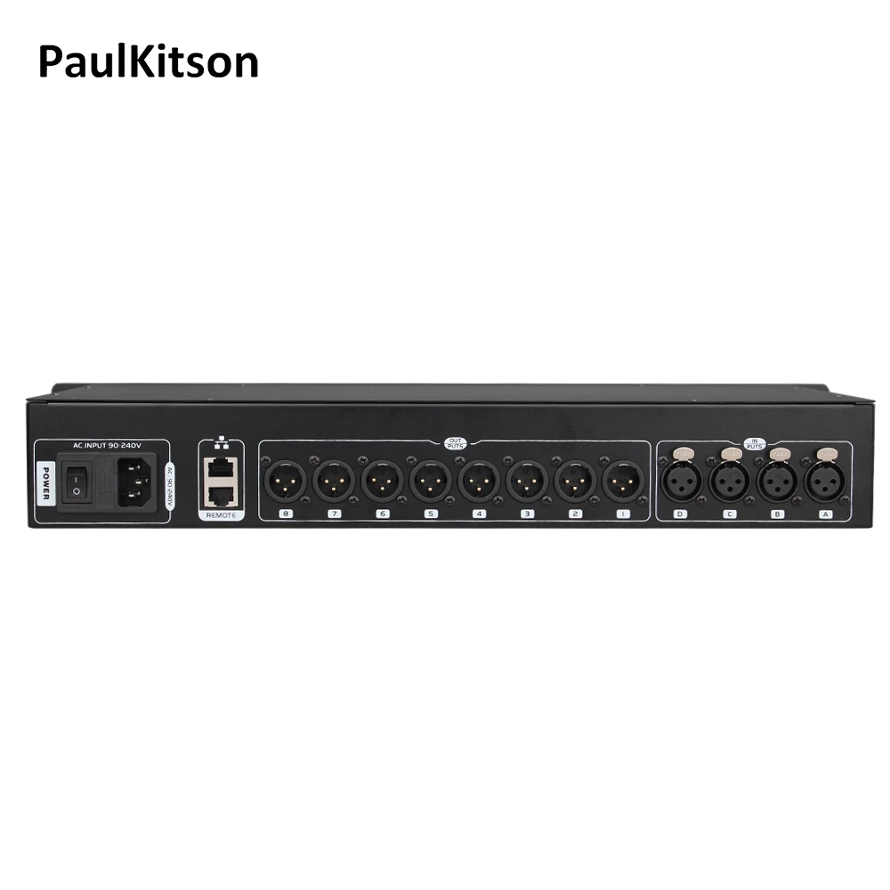 Paulkitson-Processador Digital Profissional, DSP Pro Audio, Protea Stage Performance Equipamentos, Stage Efeito Speaker, DAP48, 4in e 8Out