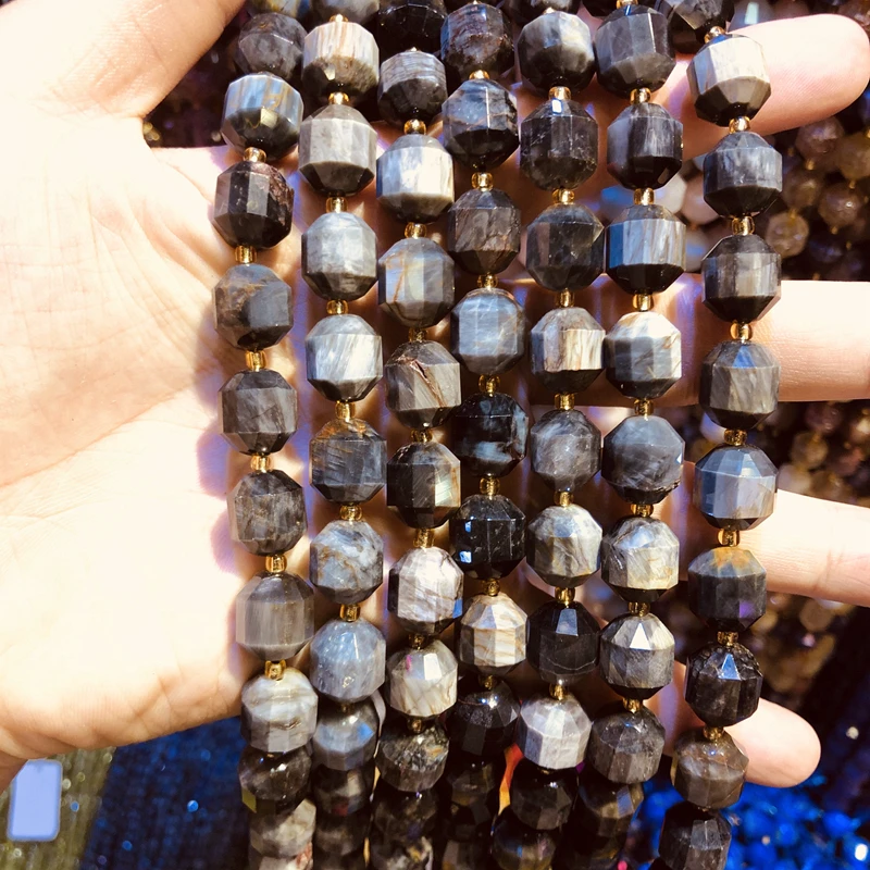 

Wholesale Natural Hawks Eye Beads,Hand Cutting Beads 10mm Faceted Gem Stone Loose Beads for jewelry,1string 15.5"