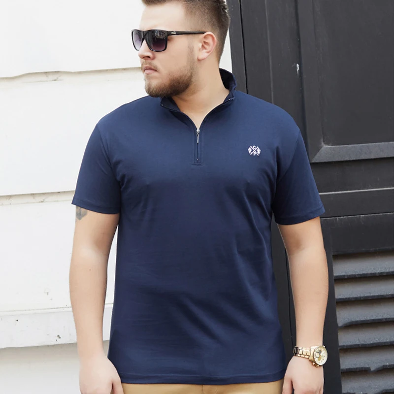 Mens Polo Shirt Big Size Men Summer Polo Shirts Short Sleeve Casual Fashion Solid Color Camisa Polo Masculina Plus Size 5XL 6XL