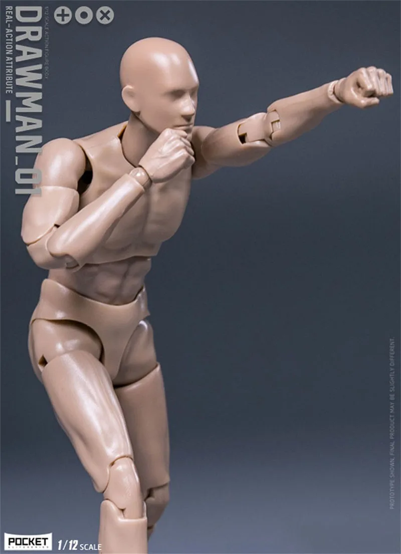 DAMTOYS DPS01 1/12 Male Action Figure Model 6'' Drawman Removable Joint Body Dolls