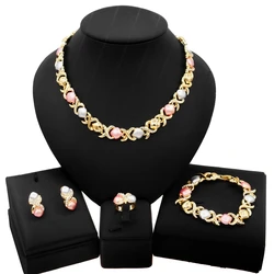 Women Ring Sets High Quality Fashion Multicolor XO Jewelry Sets and Mother's Day Gift Jewelry Sets For Women Wholesale Yll