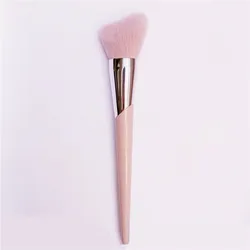 Cheek-Hugging Bronzer Makeup Brush 190 - Pink Unique-Shaped Face Powder Contour Shaping Brush Cosmetic Tools