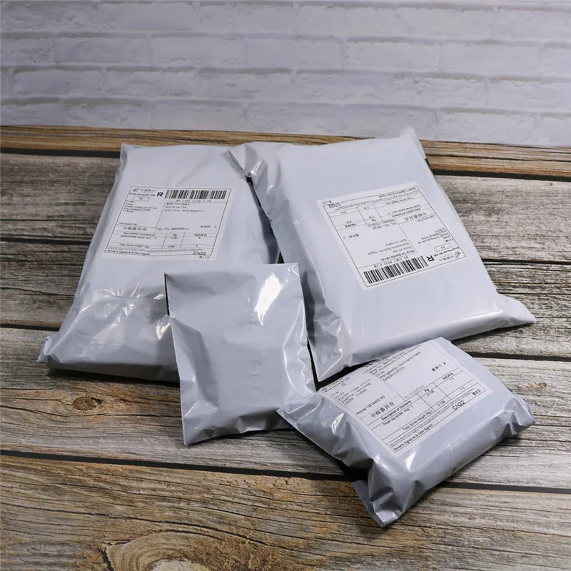 택배 가방 50pcs 25cm * 39cm 흰색 보관 가방 플라스틱 폴리 배송 가방 봉투 우편물 가방 자체 접착 인감 플라스틱 파우치
