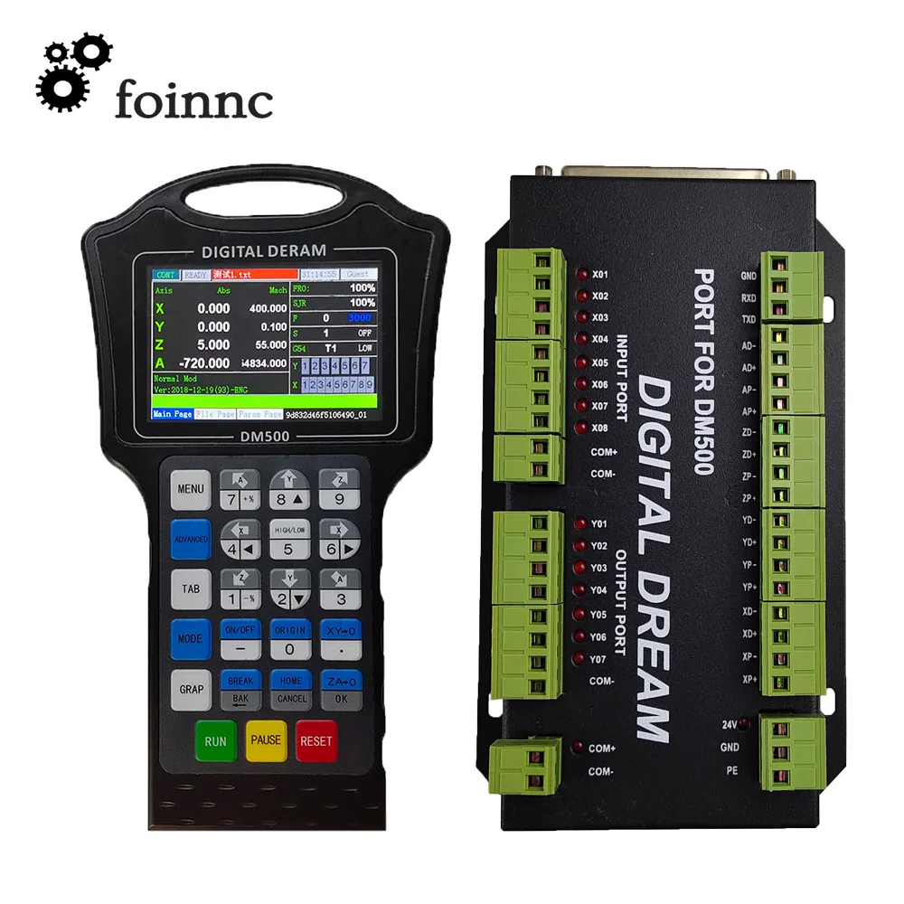 CNC Handle Motion Controller DM500 3/4axis G-CODE 500Khz U-disk For CNC machining engraving machine engraving or milling machine