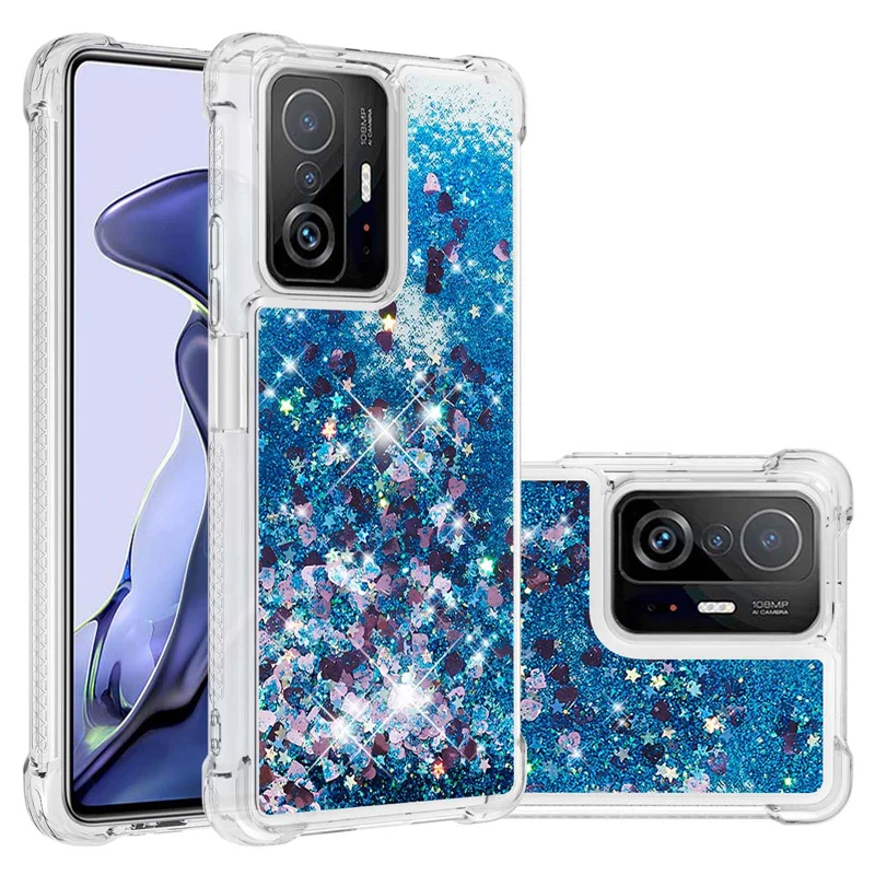 For Xiaomi Mi 11T Pro Case Glitter Quicksand Liquid Case For Xiaomi 11T Phone Cover For Xiaomi Mi 10T lite 11 11T Pro Cases Capa