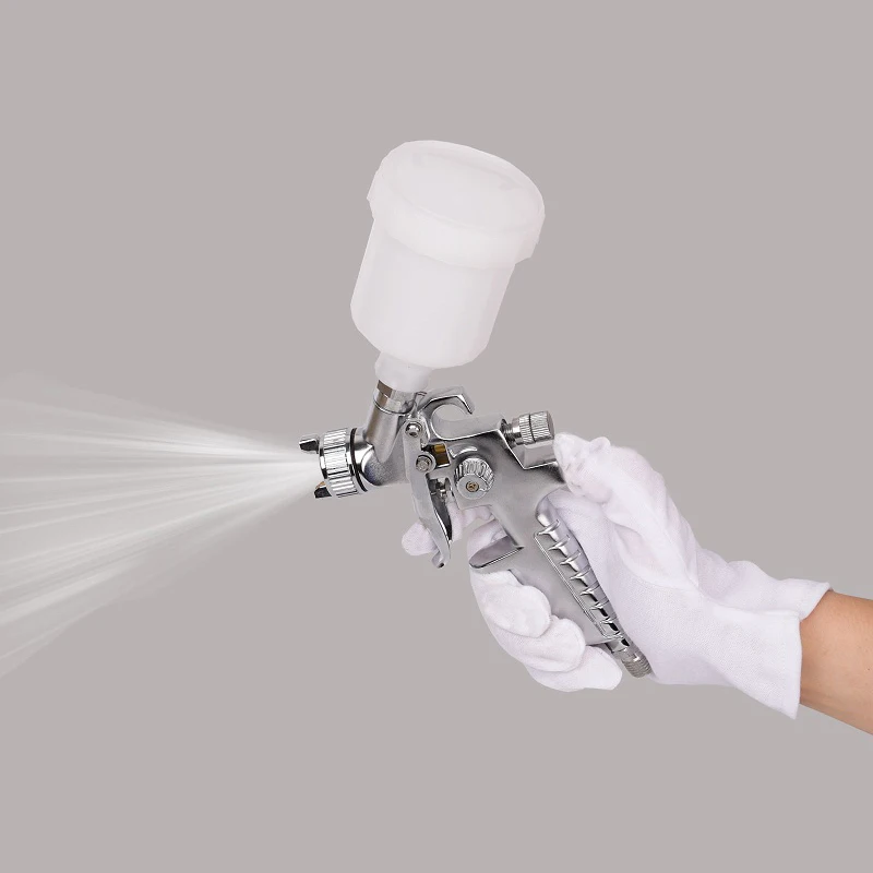 RONGPENG 0.8mm1.0mm Nozzle HVLP Touch Up Spray Gun Pressure Paint Spray For Auto Painting