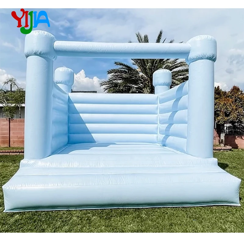 Good Quality Inflatable Wedding Bounce Pastel Colorful Jumping Castle Bouncy House Outdoor For Sale