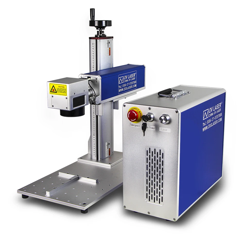 jewelry metal laser fiber 30W 50W  raycus auto focus laser marking machine price