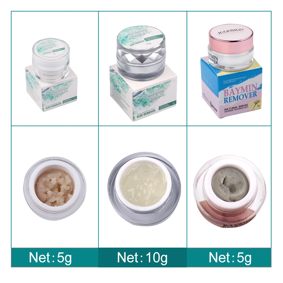 Individual Eyelash Glue Remover Cream Non-irritating Gel Remover Eyelash Extension Adhensive Removers Makeup Tool