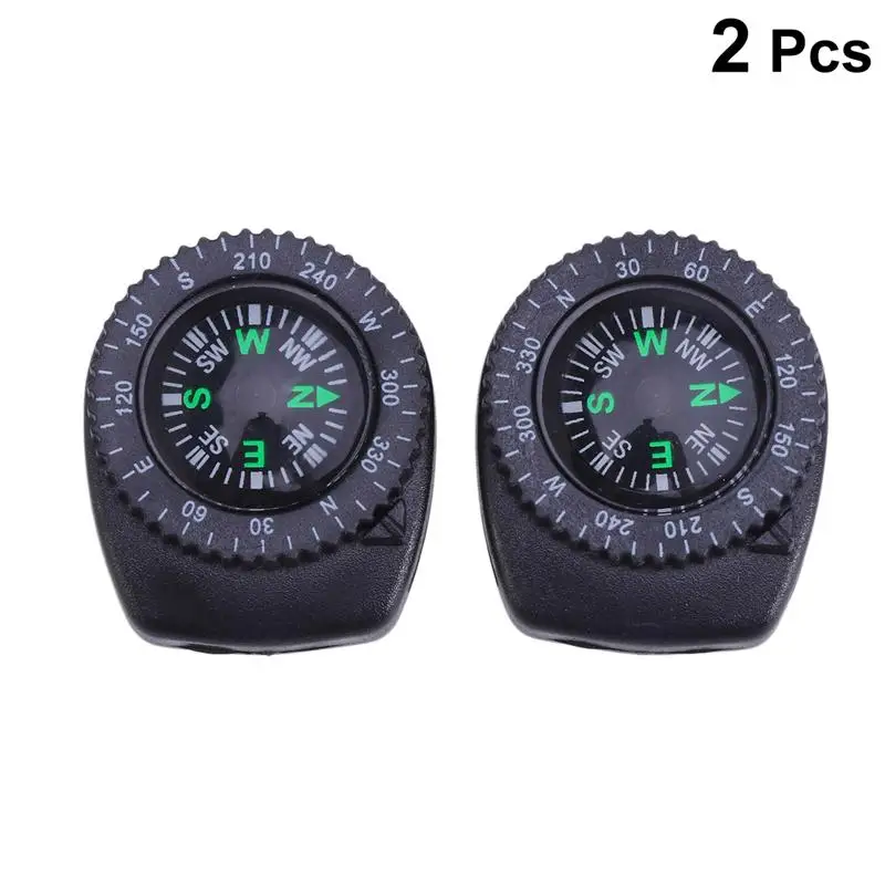 2Pcs Detachable Compass for Watches Waterproof Portable Compass Camping Compass Survival Tools for Watch Wrist filter for deerma vc01 handheld vacuum cleaner accessories replacement filter portable dust collector 2pcs filter for deer