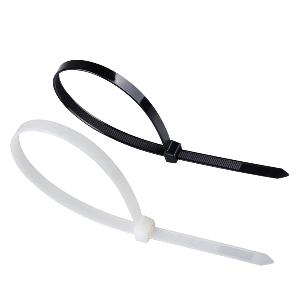 100PCS nylon cable tie self-locking plastic white fixed nylon cable tie plastic cable tie fixed cable tie 3x100 3x150 3x200