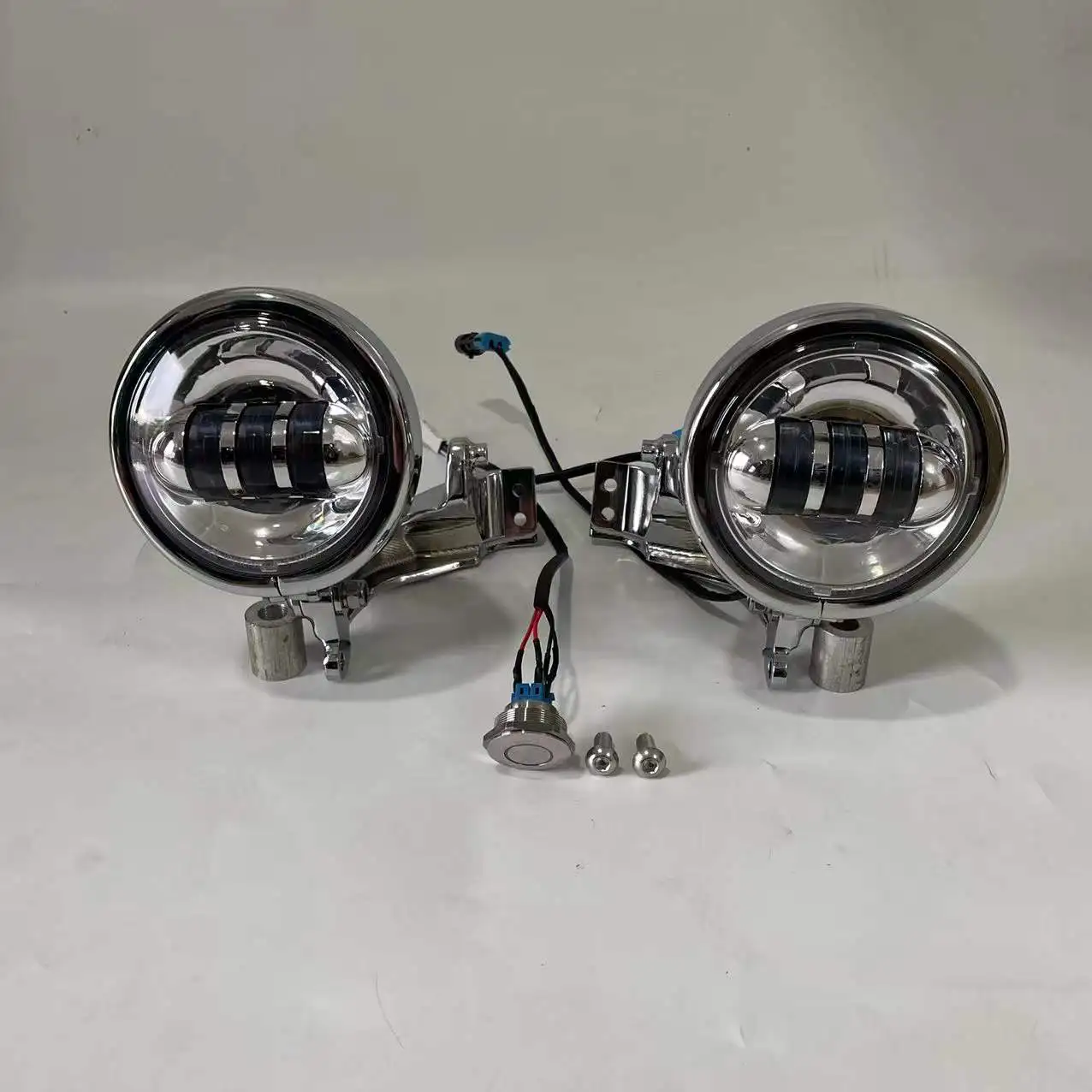 Motorcycle black/Chrome indicator fog lamps are suitable for Indian chieftain black horse turn signals