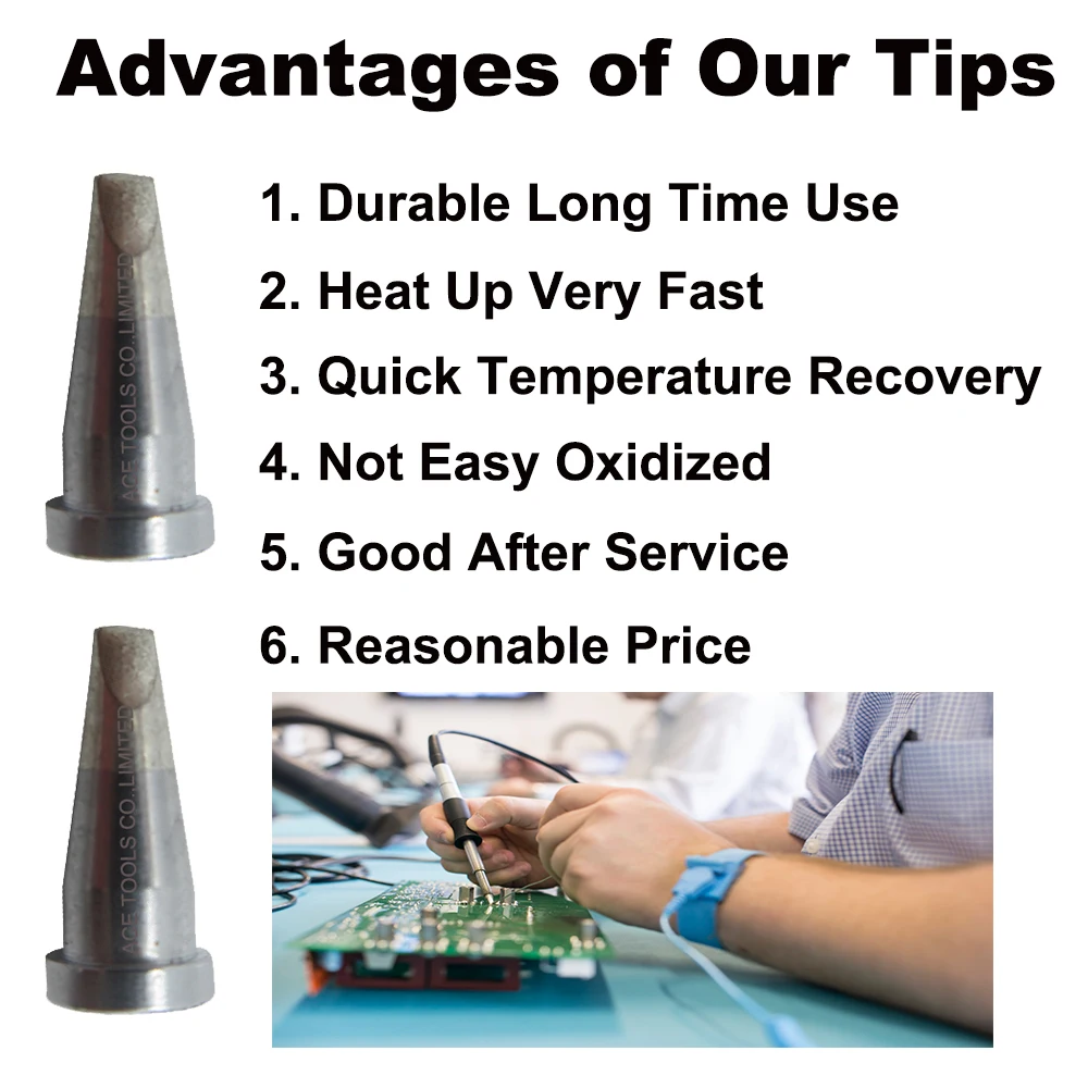 LTB Chisel 2.4มม.เปลี่ยน Soldering Tip Fit WELLER WP80 WSP80 WSFP8 WD1000 WD2000 WSD81 WS81 WSF81D8 WS81D5จับเหล็ก