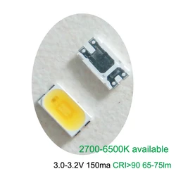 100 шт. KoreaSeoul 5630 SMD светодиод 3 В 150 мА CRI 90+ 135 лм/в 2700 К до 6500 К доступен