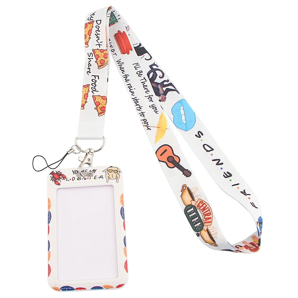 

LX519 Friend TV Series Card Set Lanyard For Keys Mobile Phone Hang Rope Keycord USB ID Card Badge Holder Keychain DIY Lanyards