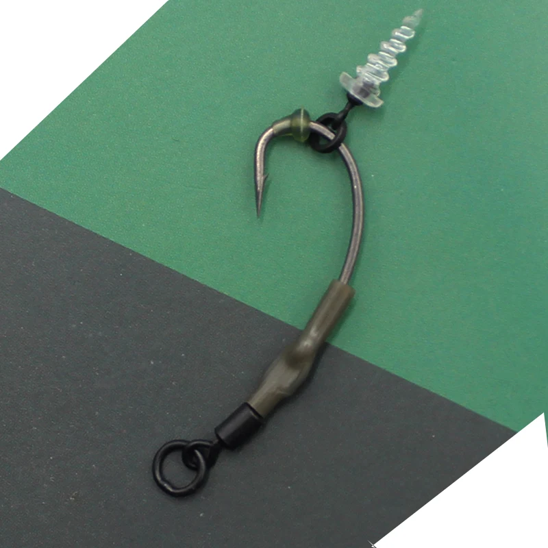 Accesorios de pesca de carpa, 20 piezas, usados con gancho, cuentas, tapón, pelo de pesca de carpa, Chod Ronnie Rig, Boilies emergentes, tornillo de