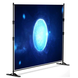 10 x 8 ft Adjustable Background Stand Kit , Portable Photography Trade Show Photo Booth Background for Parties with Carrying Bag