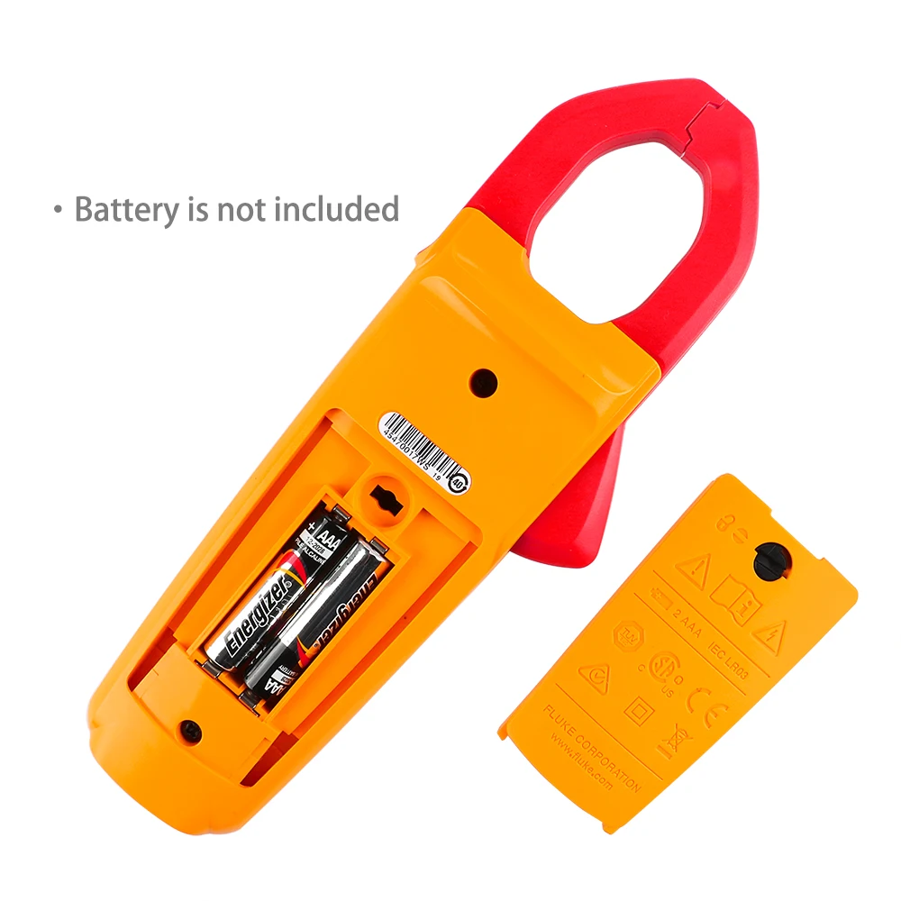 Fluke 324 40/400A AC, 600V AC/DC True-RMS Clamp Meter with Temperature, Capacitance Measurements and Carry Bag