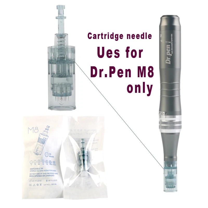 ULTIMA M8 Dr.Pen Derma Pen Cartridge Needle Microneedling MTS 11 16 24 36 42 Pins 3D Nano 5D Square Round Skin Care Drpen M8-W/C